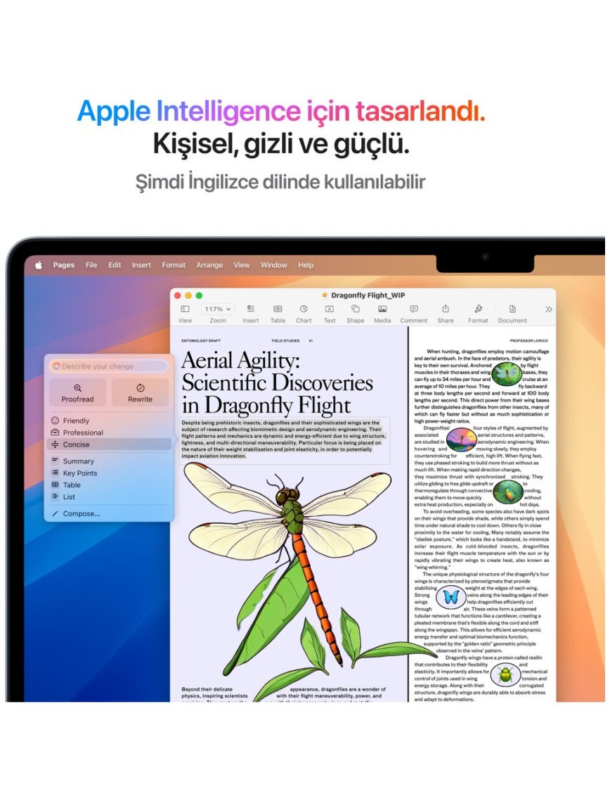 Apple MacBook Air M4 16GB 256GB SSD macOS 15" Taşınabilir Bilgisayar Gök Mavisi MC7A4TU/A